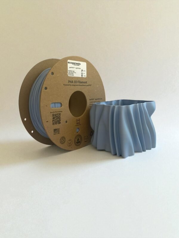 genPHA™ 3D FDM Filament, 1kg, 1.75mm – Blue - ecogenesis biopolymers